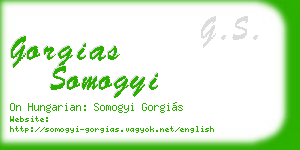 gorgias somogyi business card